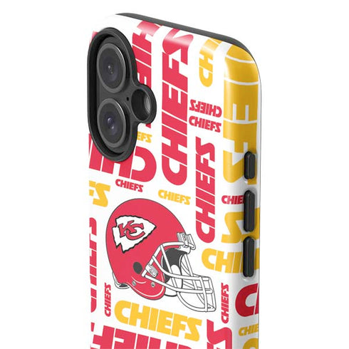 NFL Kansas City Chiefs White Blast iPhone 16 Plus Impact Case